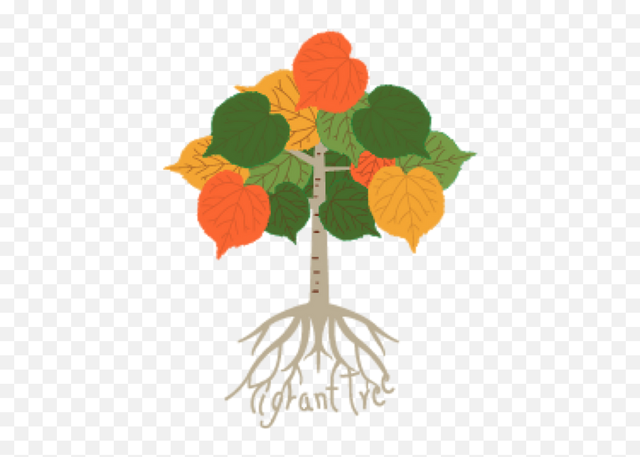 Home Migrant Tree - Root Emoji,Tree Logo