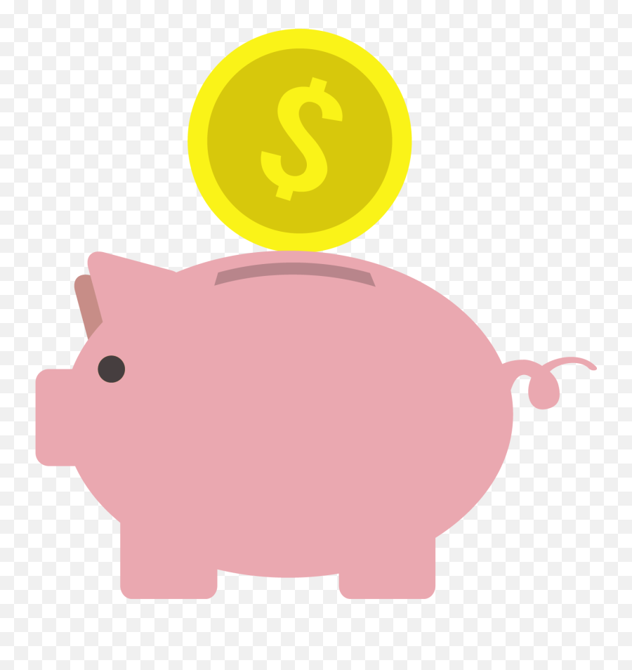 Download Hd Piggy Bank Png - Piggy Bank Vector Png Clipart Transparent Background Piggy Bank Emoji,Piggy Bank Clipart