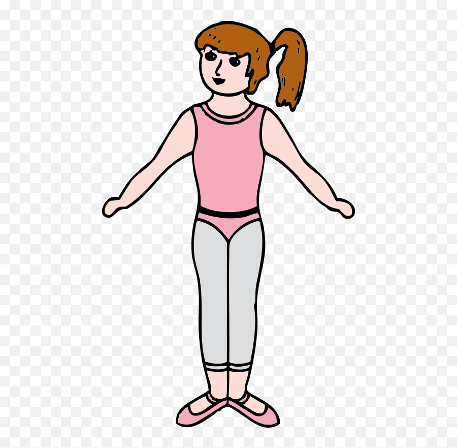Download Ballet Dance Clipart Clipart Ballet Girl Dancing - Girl Body Clip Art Emoji,Dance Clipart