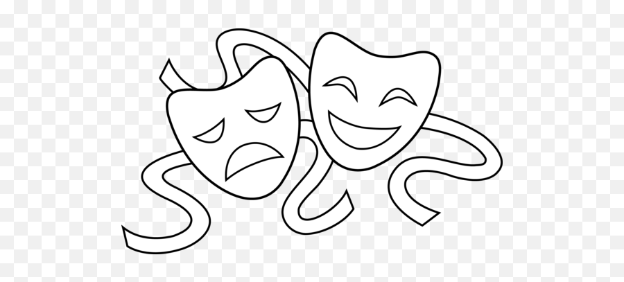 Drama Mask Clipart - Draw A Drama Mask Emoji,Drama Clipart