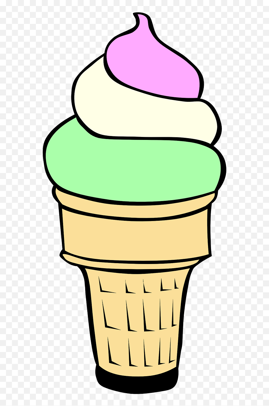 Ice Cream Cone Cornet Dessert Png Image - Cup Ice Cream Drawing Emoji,Ice Cream Transparent