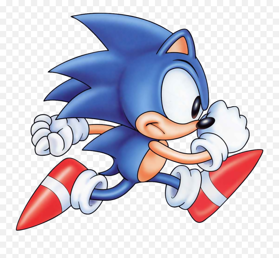 Sonic The Hedgehog Png 7 - Png4u Classic Sonic Running Art Emoji,Sonic The Hedgehog Transparent
