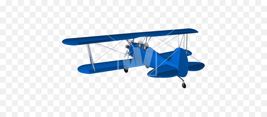 Download Hd Blue Vintage Plane Png - Airplane Transparent Air Transportation Emoji,Airplane Png