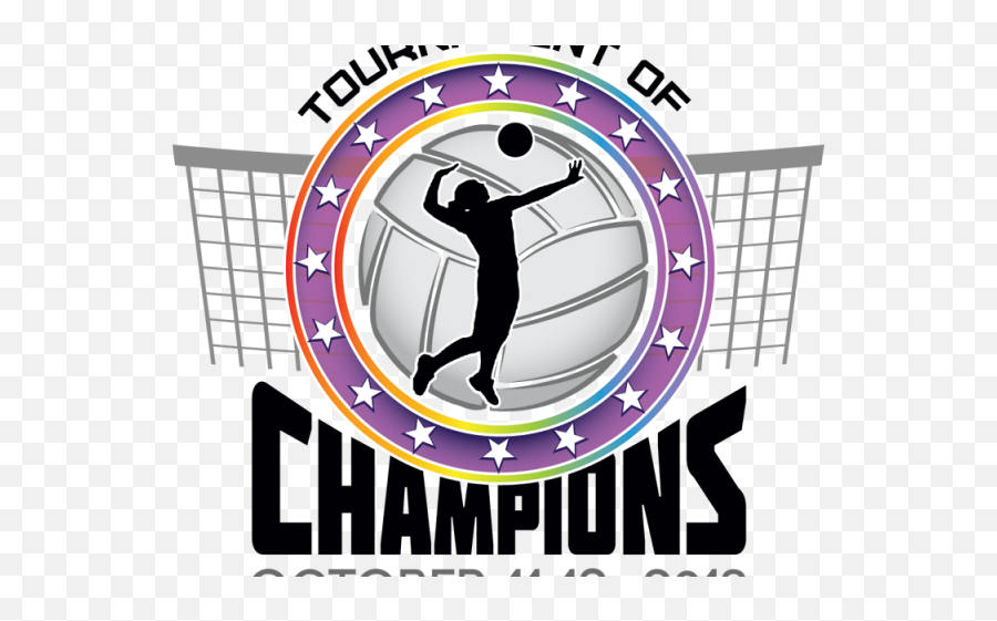 Volleyball Clipart Champions - Volleyball Champions Logo Volleyball Tournament Emoji,Champions Logo