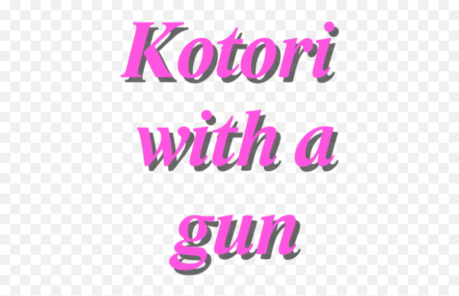 Kotori With A Gun - Steamgriddb Girly Emoji,Gun Logos