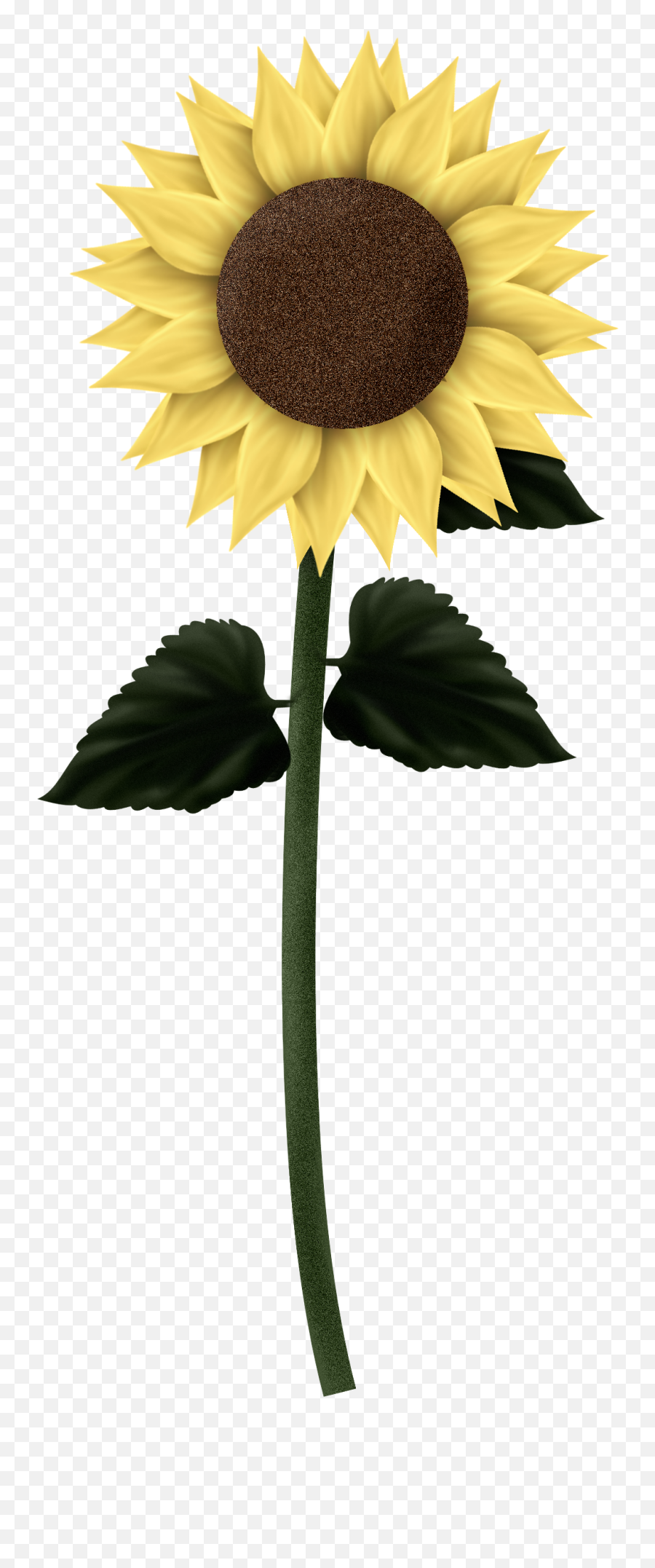 Sunflower Gif Transparent Background - Sunflower With Stem Transparent Background Emoji,Sunflower Clipart