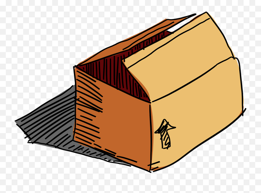 Cardboard Box Free Download Clip Art On Clipart Library - Cardboard Box Clipart Emoji,Box Clipart