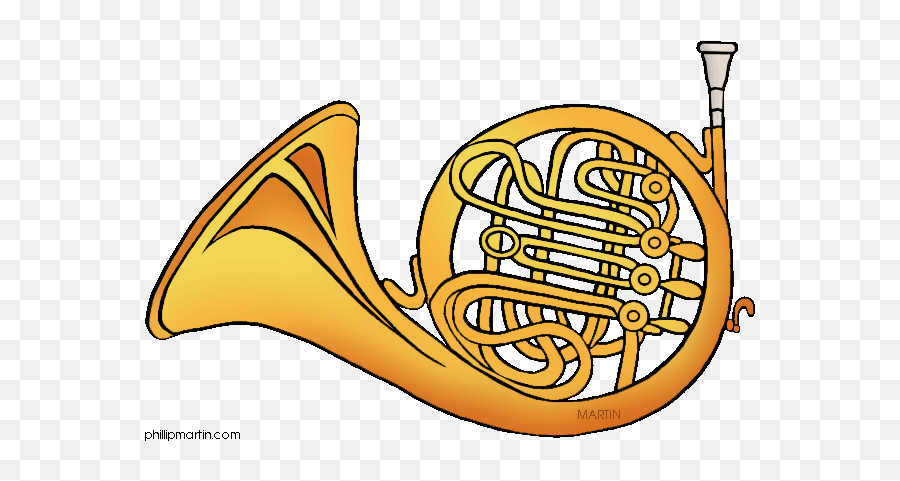 French Horn Images Clip Art - French Horn Instrument Clipart Emoji,Horn Clipart