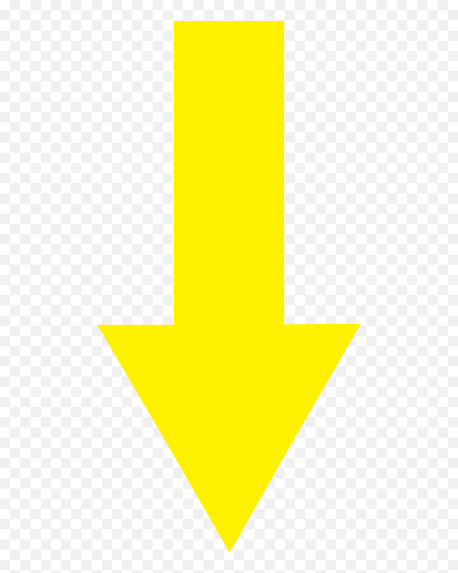 Arrow Pointing Down Png - Yellow Arrow Down Png Emoji,Pointing Arrow Png
