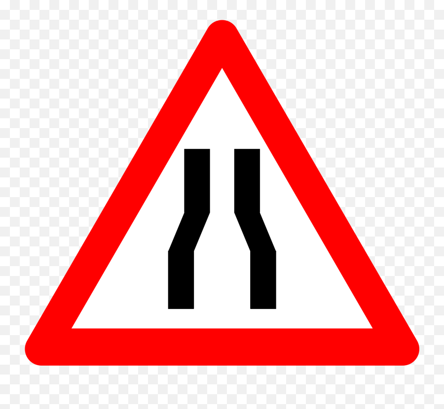 Roadsign Junc Curve Png Clip Art Roadsign Junc Curve - Traffic Sign Bend To Right Emoji,Curve Png