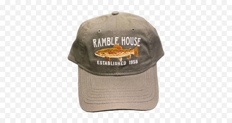 Brown Trout Ramble House Hat Emoji,Fishing Logo Hats
