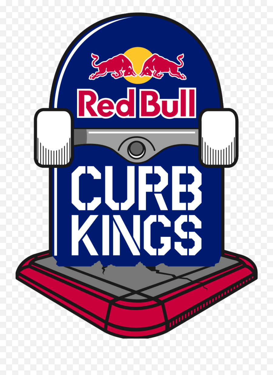 Red Bull Curb Kings - Red Bull Skate Logo Full Size Png Emoji,Redbull Logo Png