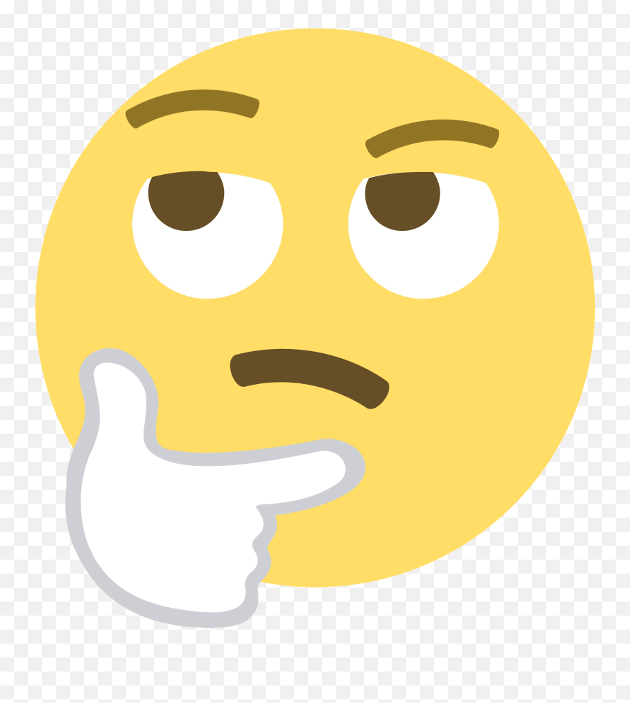 Thinking Face Emoji Clipart - Guessing Face,Thinking Emoji Png