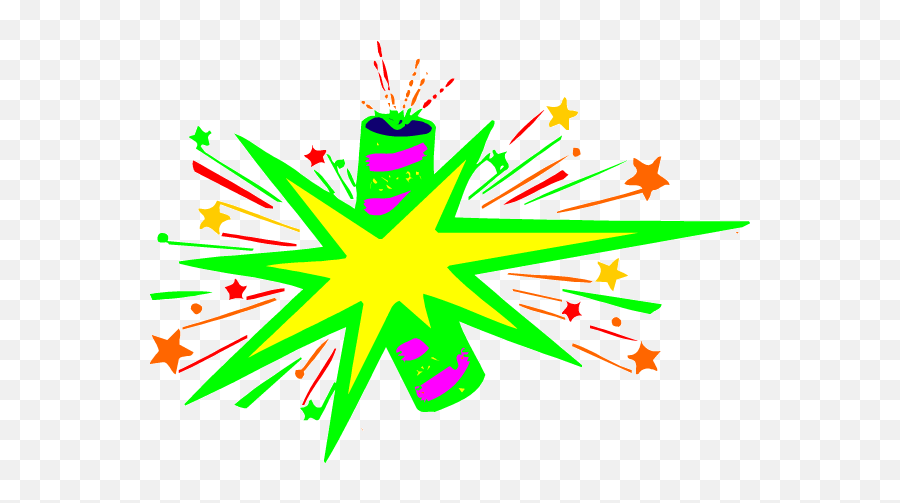 Fireworks Clipart Star Explosion - Exploding Firecracker Vertical Emoji,Fireworks Clipart