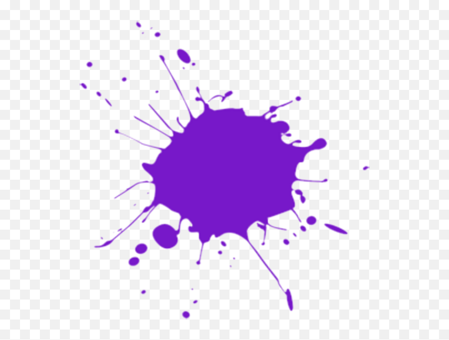 Purple Paint Splatter Png Transparent - Purple Paint Splatter Vector Emoji,Paint Splatter Png