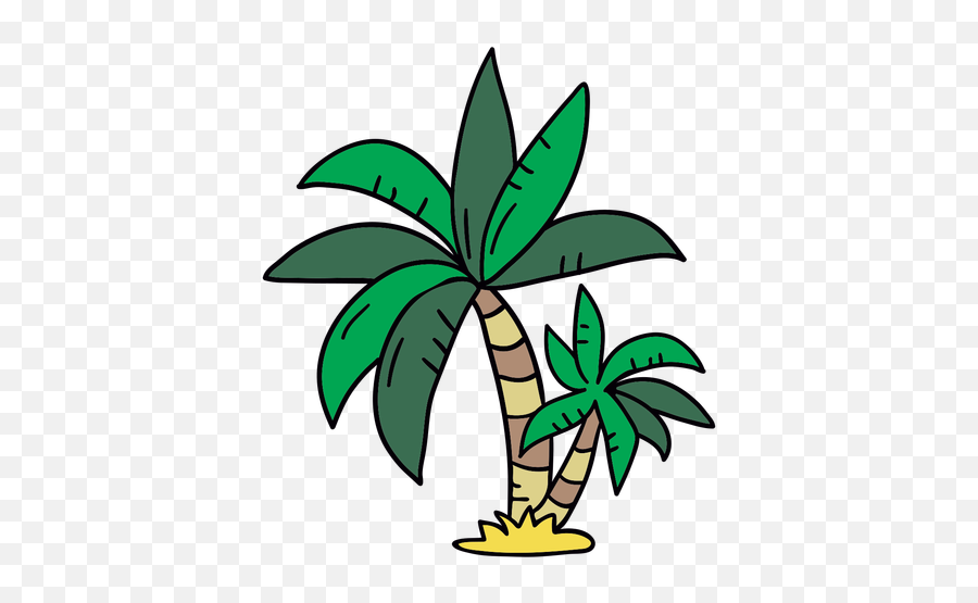 Palm Tree Hand Drawn Tree - Transparent Png U0026 Svg Vector File Palmera Png Vector Animada Emoji,Palm Tree Transparent