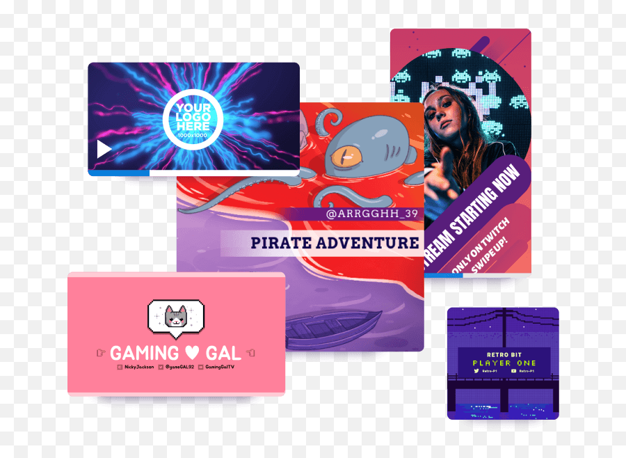 Create Rad Twitch Banners For Your Channel Placeit - Retro Stream Overlay Inspiration Emoji,Twitch Png
