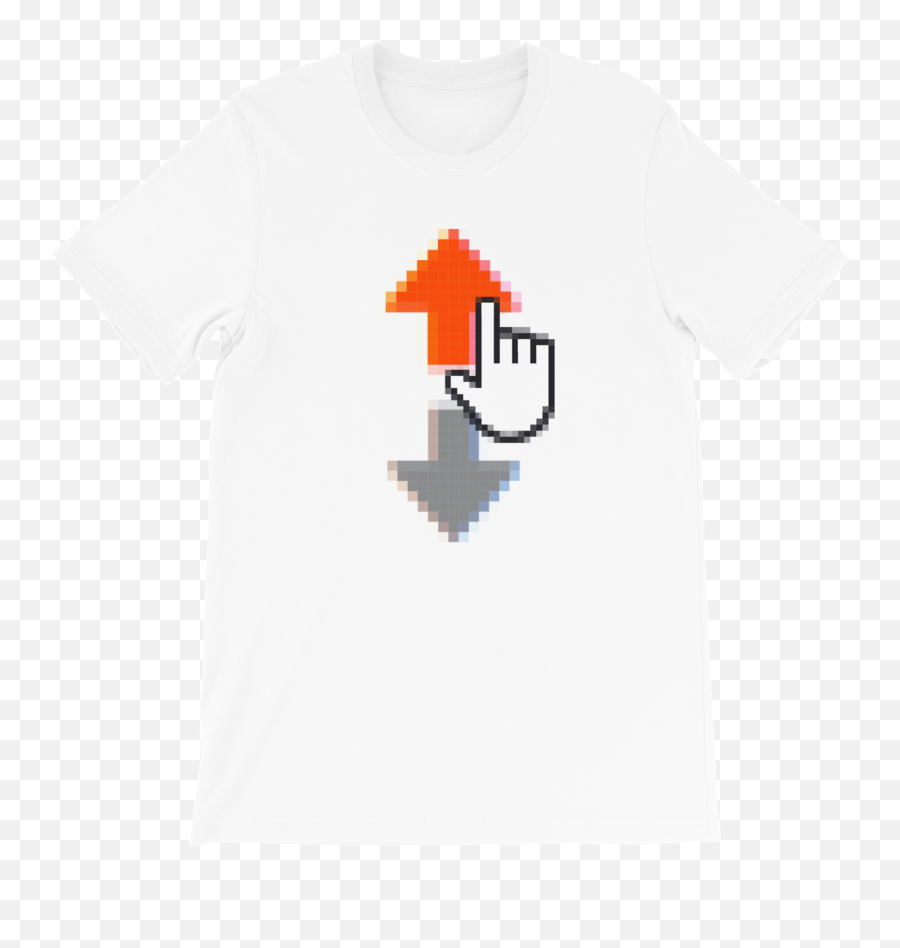 Upvote Unisex T - Shirt For Reddit Addicts Short Sleeve Emoji,Upvote Png