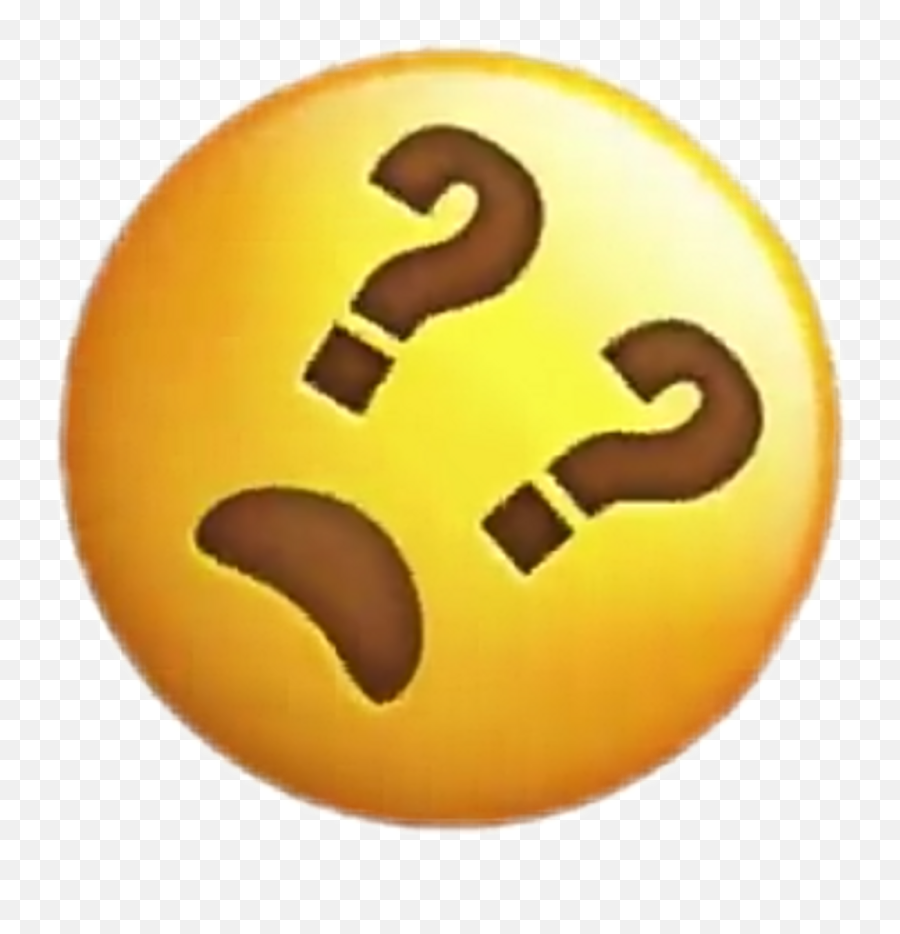 Emoji Clipart Question - Emoji Sticker Question Mark Iphone Emoji Question Face,Question Marks Clipart
