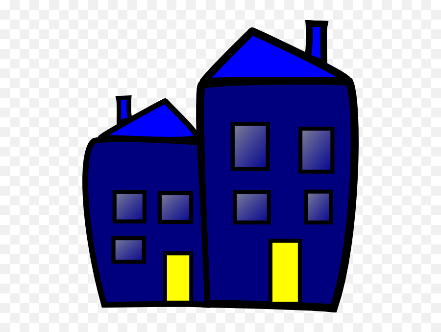 Building Clip Art At Clkercom - Vector Clip Art Online Small Blue Building Cartoon Emoji,Building Clipart