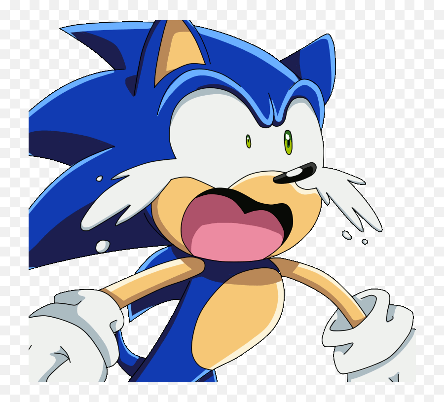 Sanic Png - Sega989 Sonic X Sonic 2413034 Vippng Sonic You Ate All The Food Emoji,Sonic X Logo