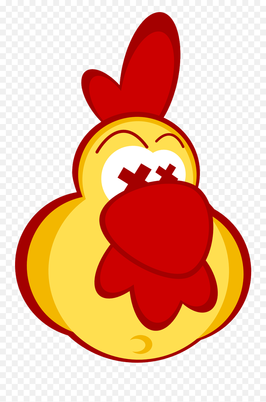 Head Eyes Male - Crazy Chicken Free Cartoon Emoji,Crazy Eyes Png