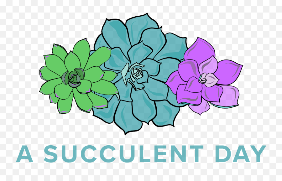 Plants Clipart Succulent - Floral Emoji,Succulents Clipart