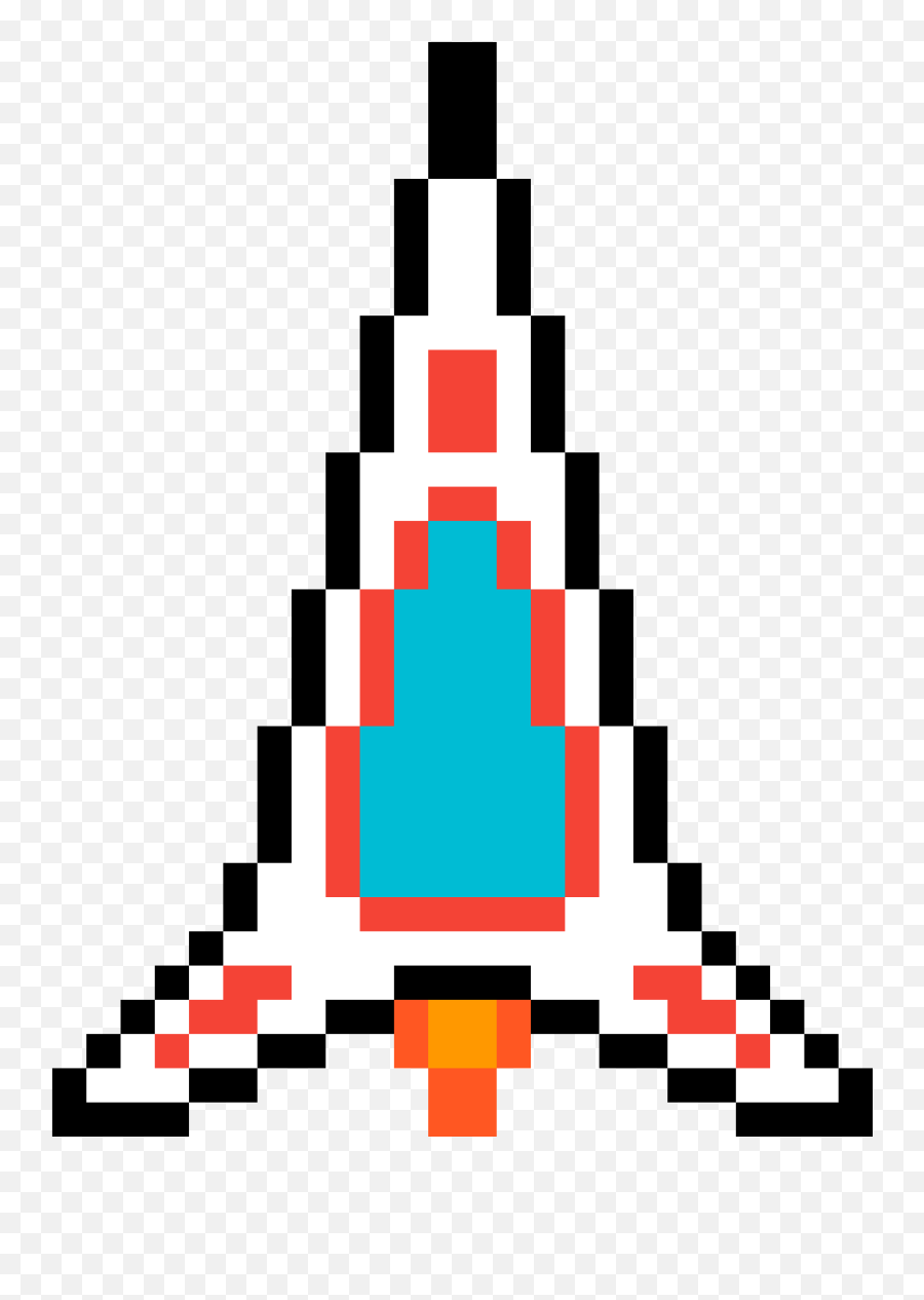 Spaceship - Pixel Spaceship Png Transparent Emoji,Pixel Art Png
