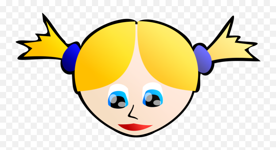 Girl Face - Openclipart Emoji,Girl Face Png