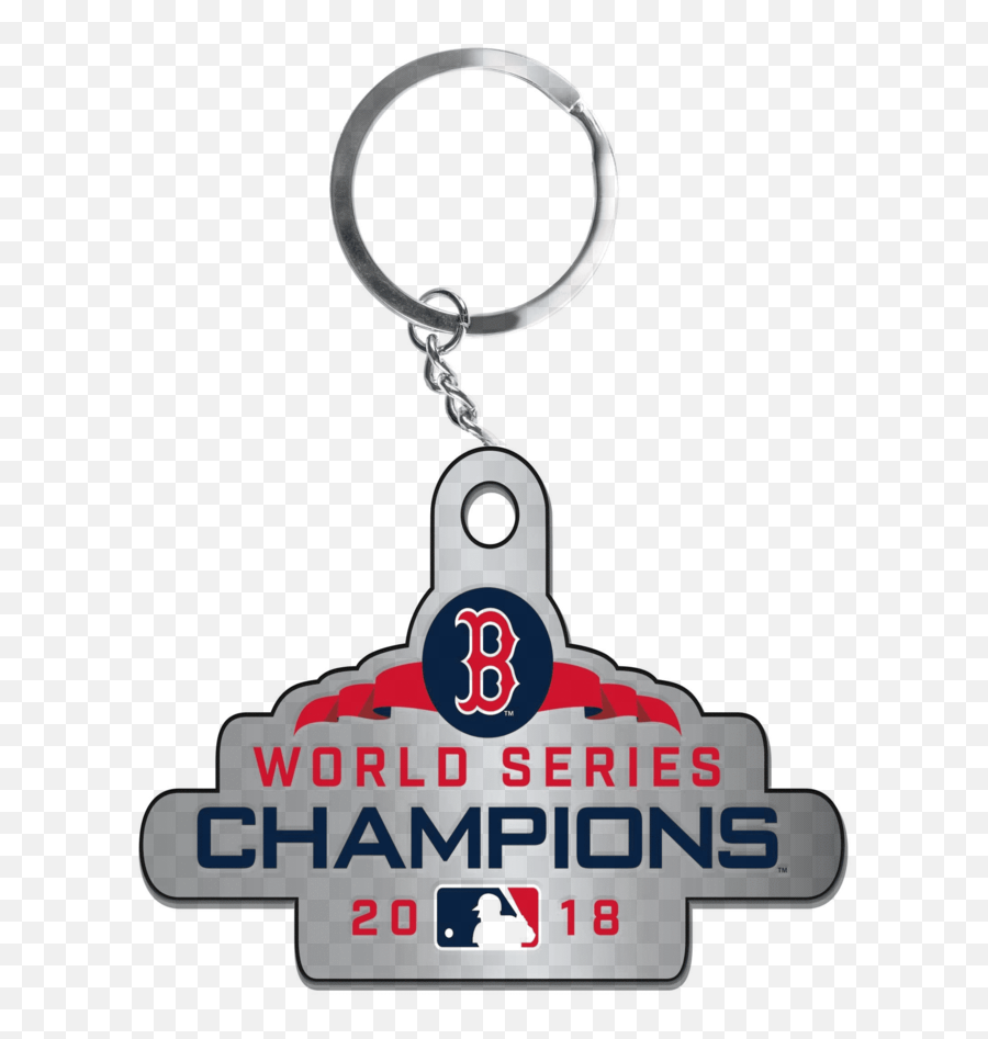 Mlb Boston Red Sox 2018 World Series Champions Metal Logo Keychain Emoji,Boston Sports Logo
