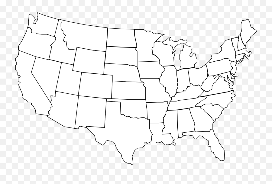 Usa Map With State Abbreviations Svg Vector Usa Map With Emoji,Usa Map Clipart