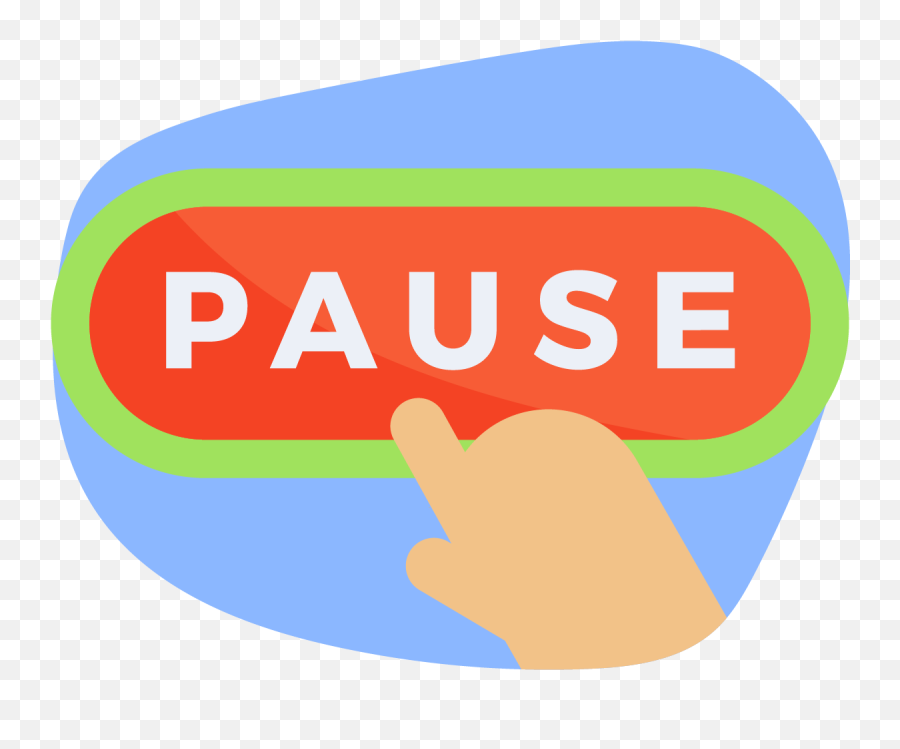 Download Pressing A Pause Button - Barbastro Full Size Png Emoji,Pause Button Png
