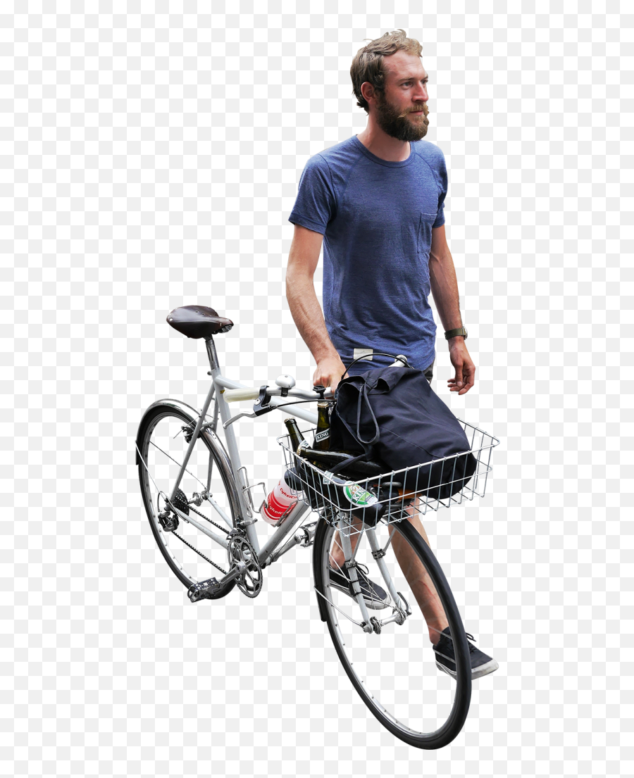 Bike In Copenhagen Png Image - Bicycle Walking People Png Emoji,Bicyclist Png