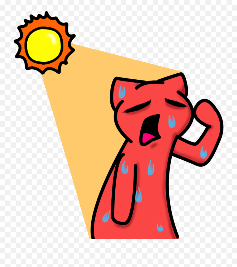 Hot Clipart Weather Nice Hot Weather - Hot Weather Transparent Clipart Emoji,Hot Clipart