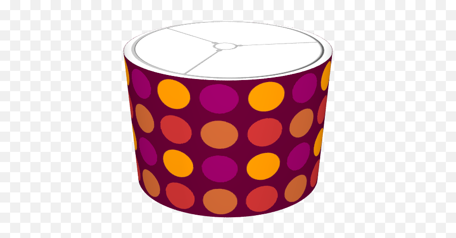 Mysoti - Rewards4life U0027plum Dotted Patternu0027 Lampshade Decorative Emoji,Dot Pattern Png