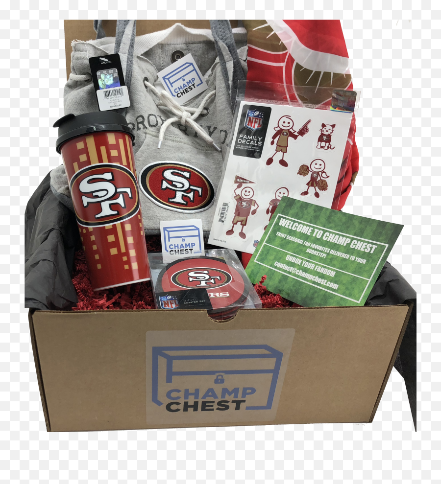 San Francisco 49ers Champ Chest - Gift Basket 49ers Gifts Emoji,San Francisco 49ers Logo