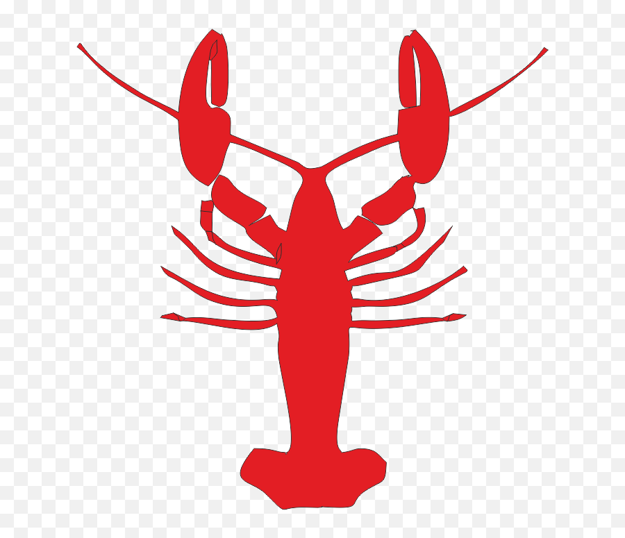 Crayfish Lobster Silhouette Clip Art - Silhouette Crawfish Clip Art Emoji,Crawfish Clipart
