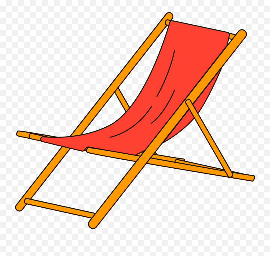 Beach Chair Clipart - Beach Chair Clipart Emoji,Beach Chair Clipart