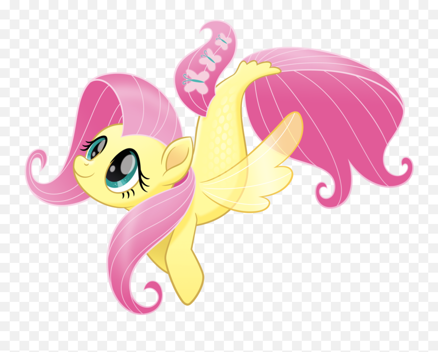 Download Pony Clipart Fluttershy - Mermaid Fluttershy My Little Pony Emoji,My Little Pony Clipart