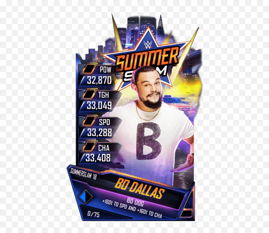 Bo Dallas - Wwe Roman Reigns Supercard Emoji,Summerslam Logo