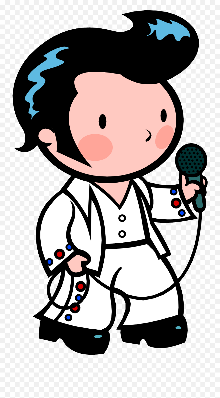Free Elvis Cliparts Png Images - Cartoon Elvis Presley Drawing Easy Emoji,Elvis Clipart