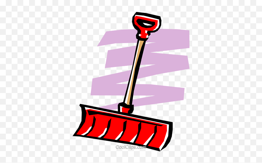 Snow Shovel Royalty Free Vector Clip Art Illustration - Snow Shovel Clipart Free Transparent Emoji,Shovel Clipart