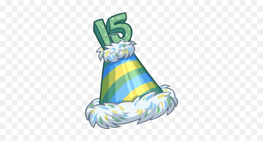 15th Anniversary Hat New Club Penguin Wiki Fandom Emoji,Party Hats Clipart
