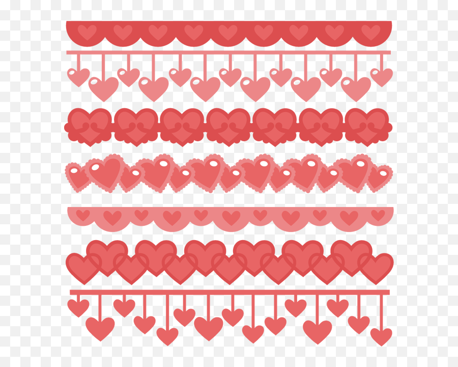 Heart Border Svg Free - Heart Border Svg Emoji,Heart Border Clipart