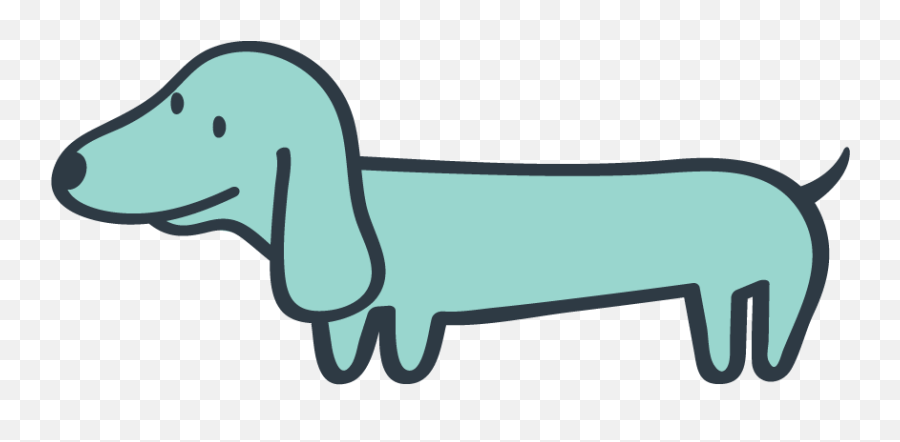 Cartoon Dog Transparent Png Transparent - Daschund Dog Cartoon Transparent Emoji,Dachshund Clipart