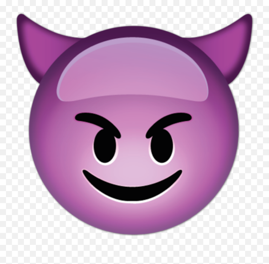 Devil Face Emoji Transparent Png Image,Devil Emoji Transparent