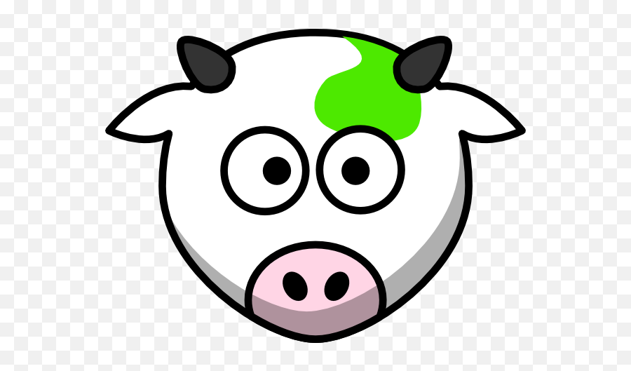 Green Cow Clip Art Emoji,Cow Skull Clipart