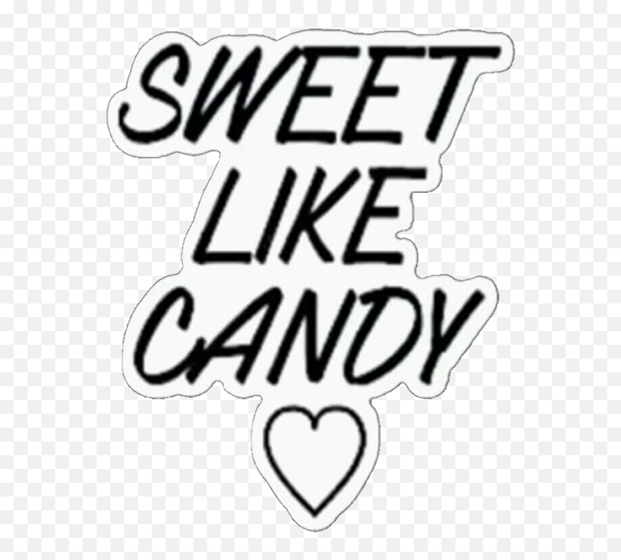 Sweetlikecandy Sweet Like Candy Overlay Iconoverlay - Sweet Like Candy Svg Free Emoji,Heart Clipart Black And White