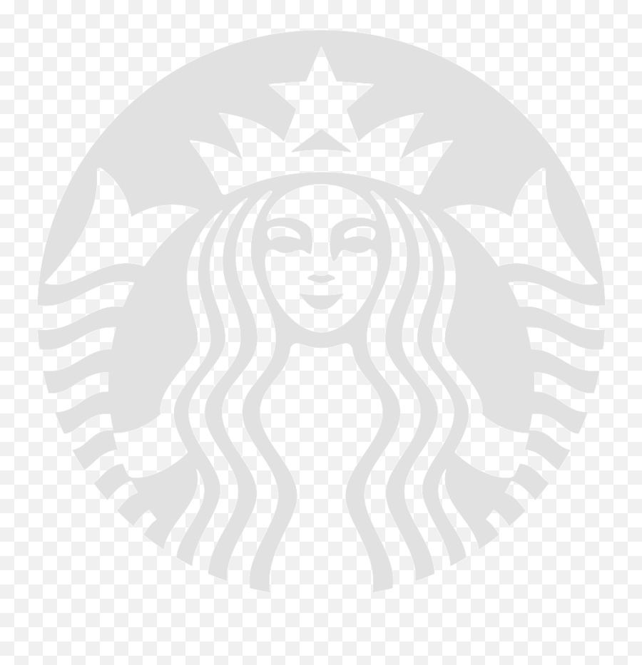 Download Starbucks Logo White Png - Starbucks Logo White Emoji,Starbucks Logo Size