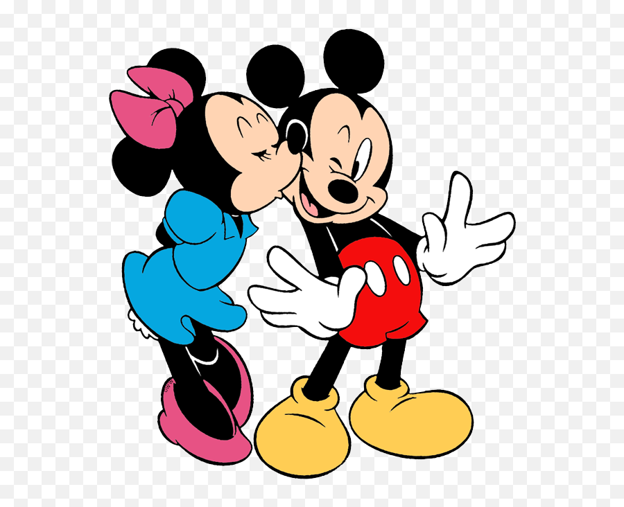 Mickey U0026 Minnie Mouse Clip Art - Mickey And Minnie Kissing Clipart Mickey And Minnie Mouse Emoji,Minnie Png